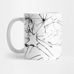 Monochrome broken glass Mug